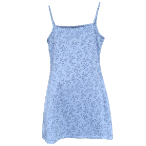 Robe bleu fleurie