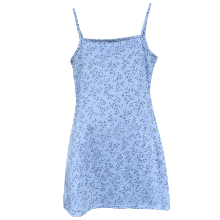 Robe bleu fleurie