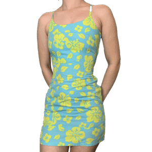 Robe à motif hawaii