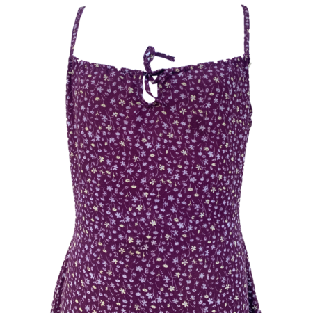 Robe fleurie violette – Image 2