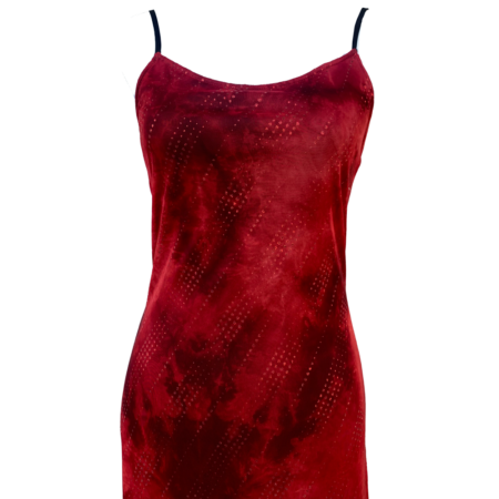 Robe longue rouge pailletée – Image 3