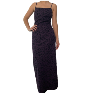 Robe longue violette Goth